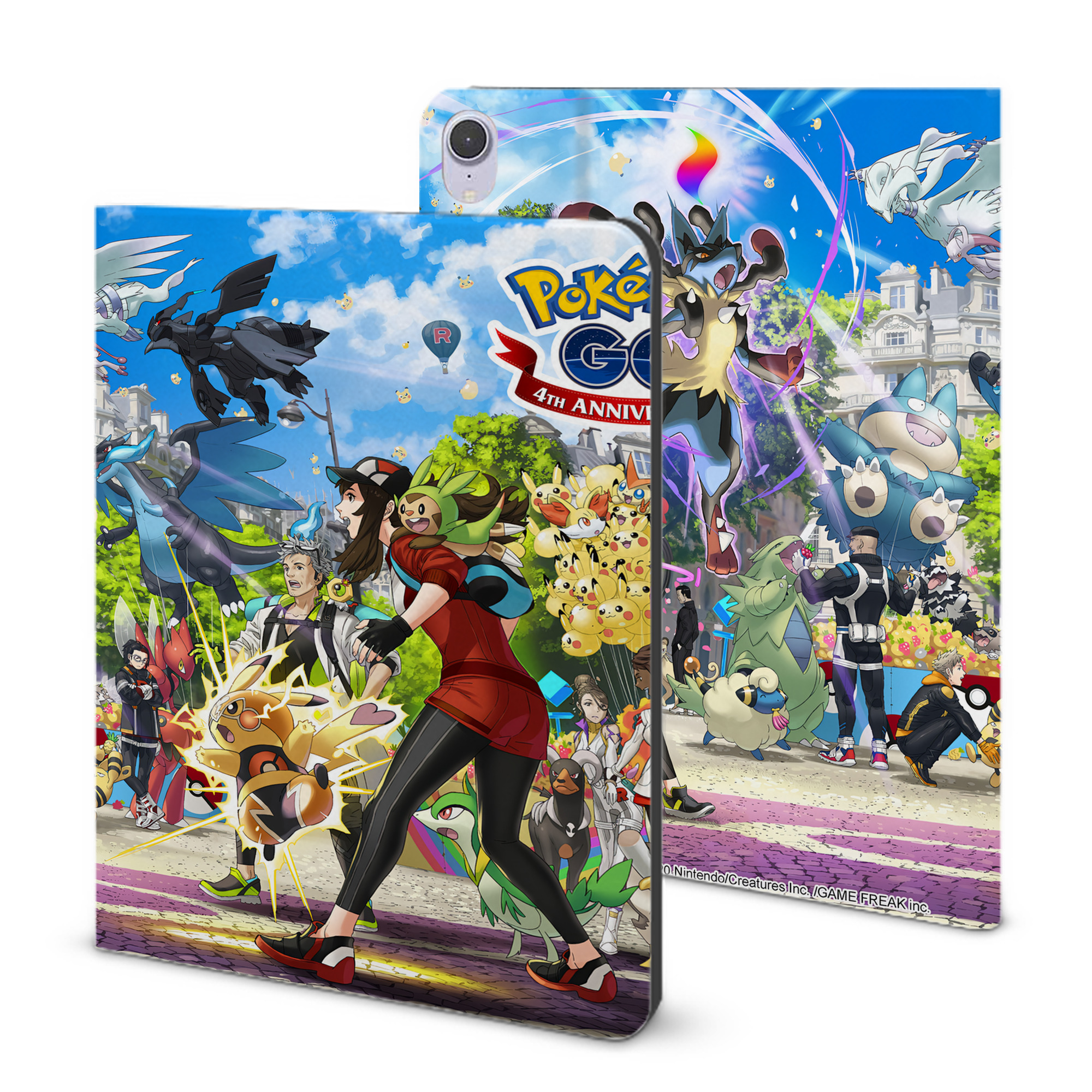 （画像用） ポケットモンスター Pokémon IPad ケース ブック型 PUレザー TPU 耐衝撃 軽量 薄型 ペン収納なし 全面保護 IPad 各モデル対応